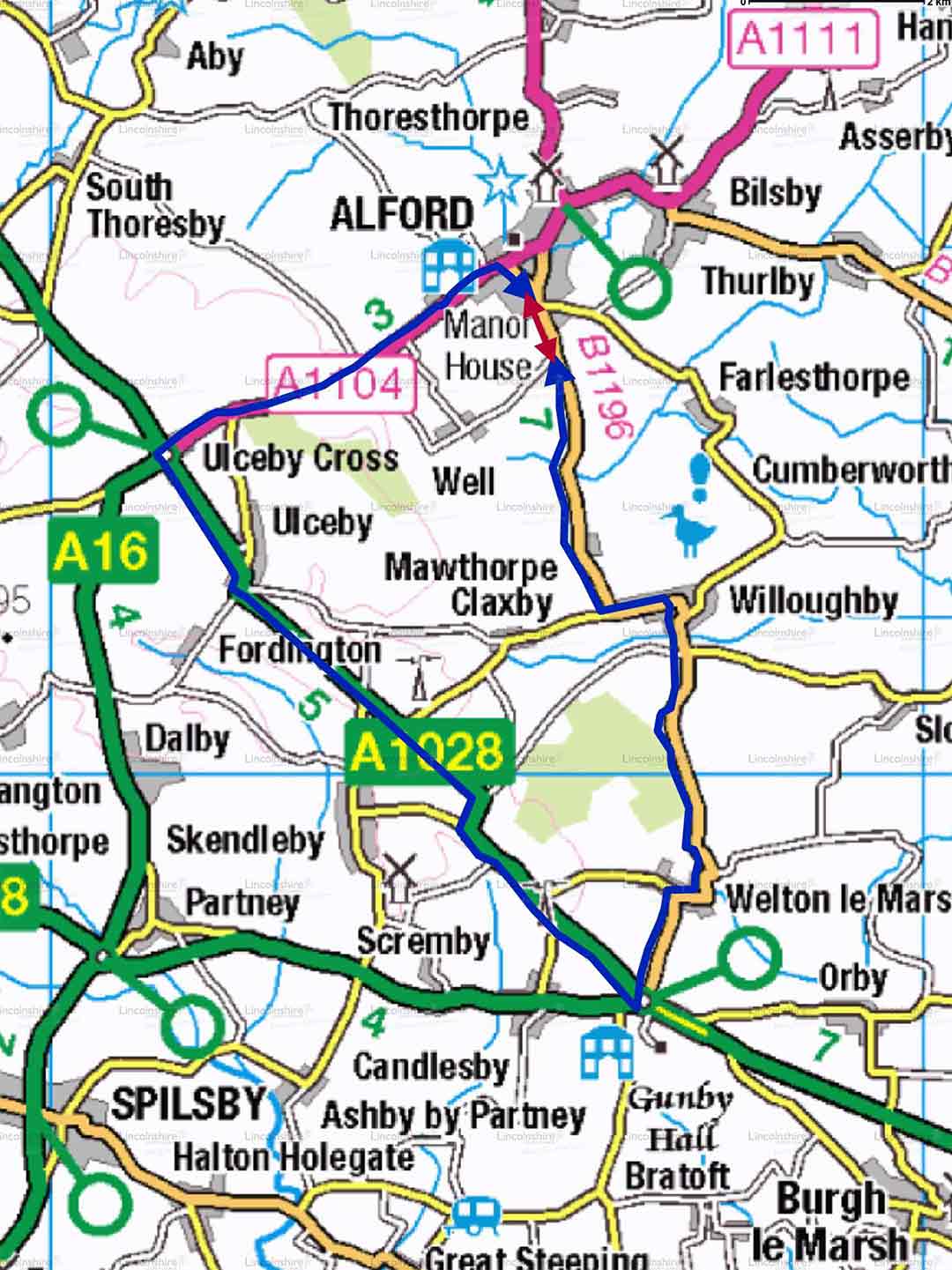 Resurfacing works for Alford - Diversion route