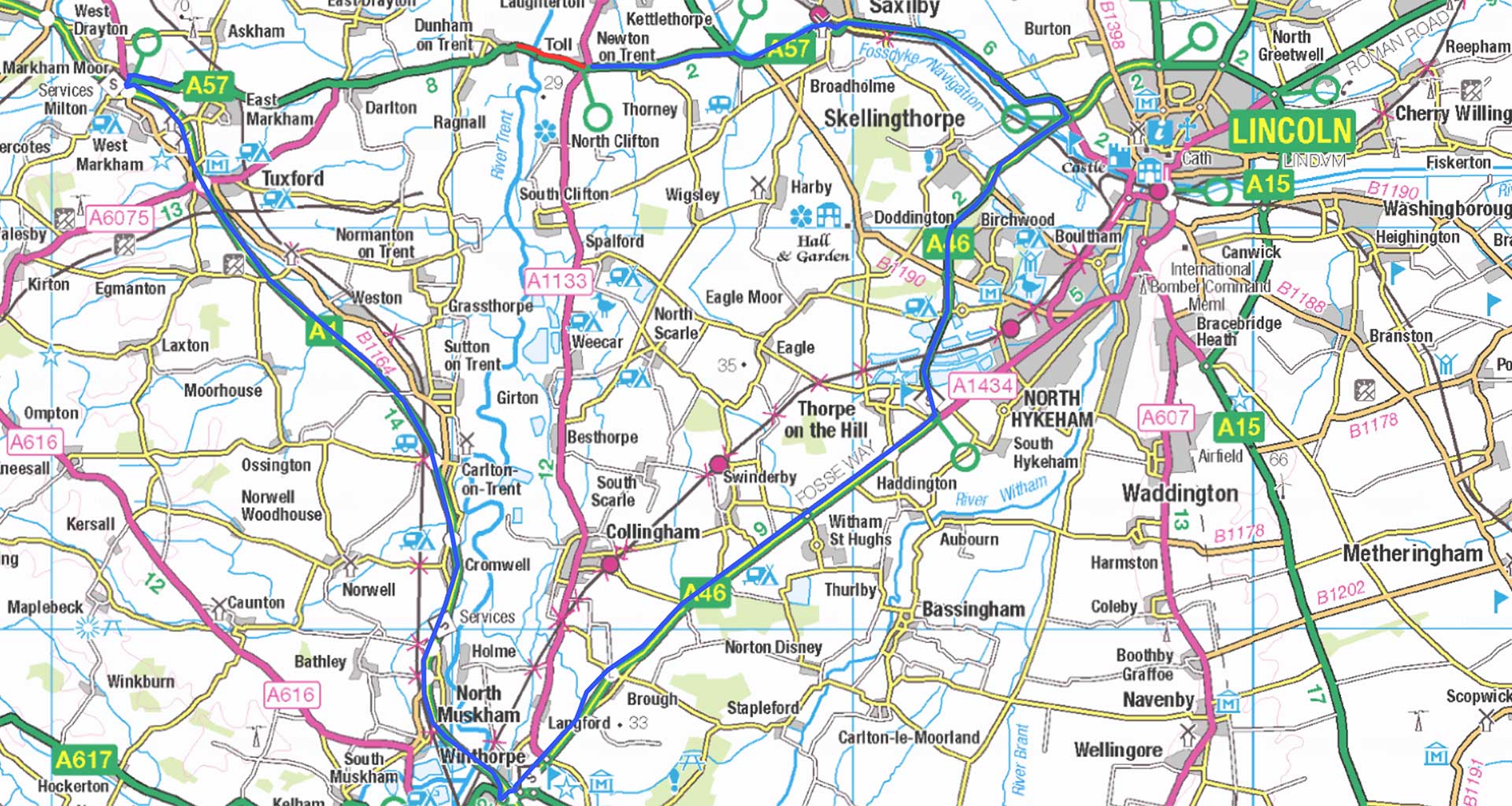 A57 Dunham Bridge diversion