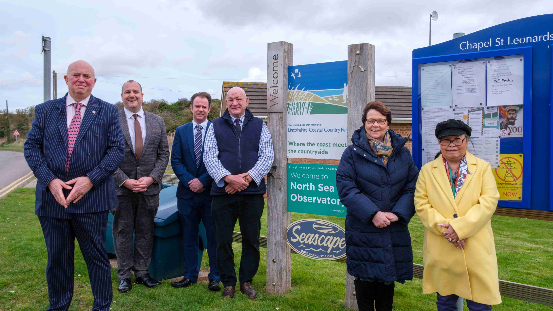 A group of councillors at Chapel St Leonards