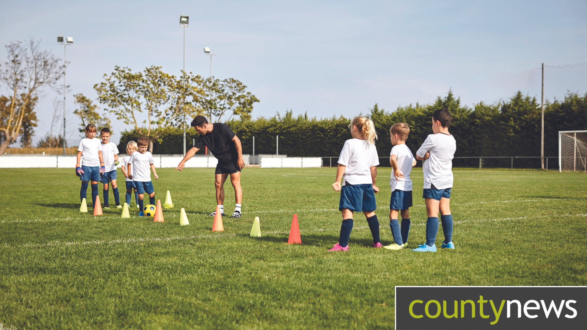 Children playing a game of rounders