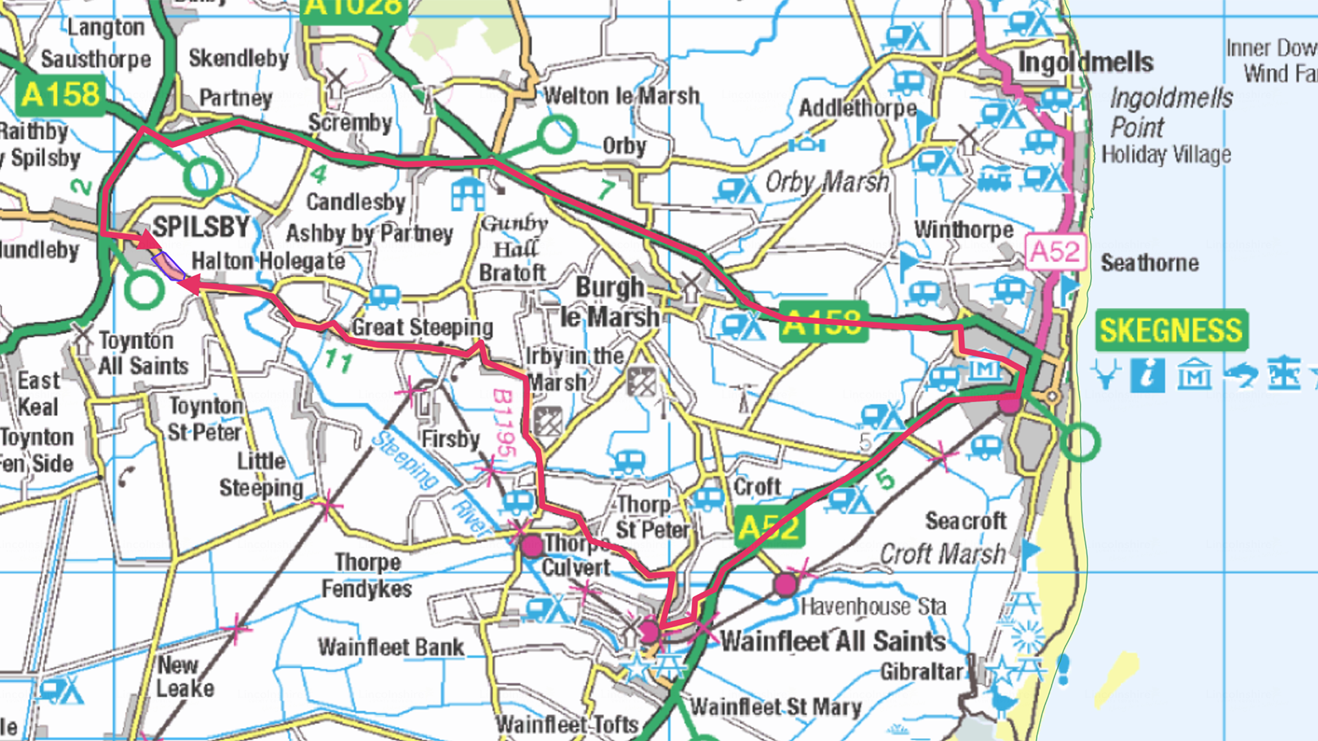 Spilsby resurfacing Diversion route