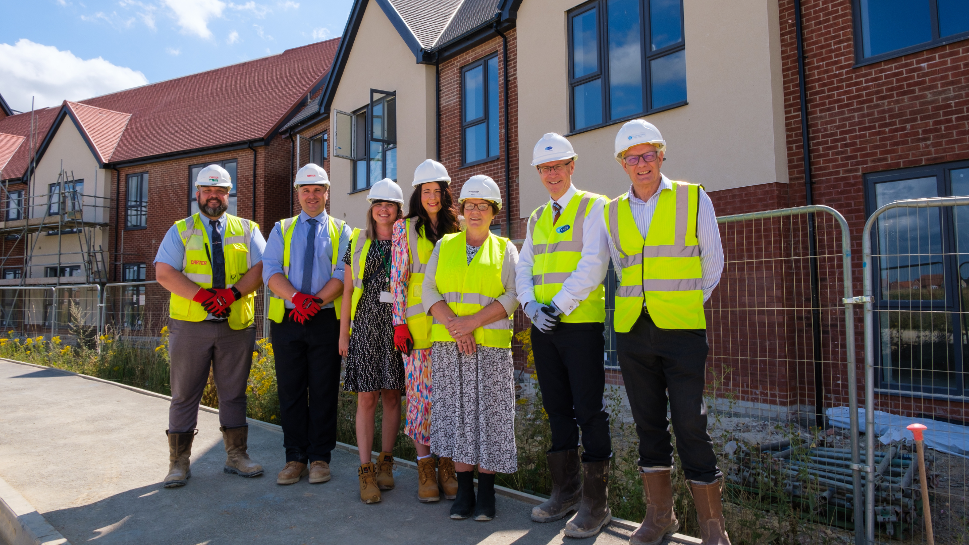 The team responsible for the Extra Care Housing