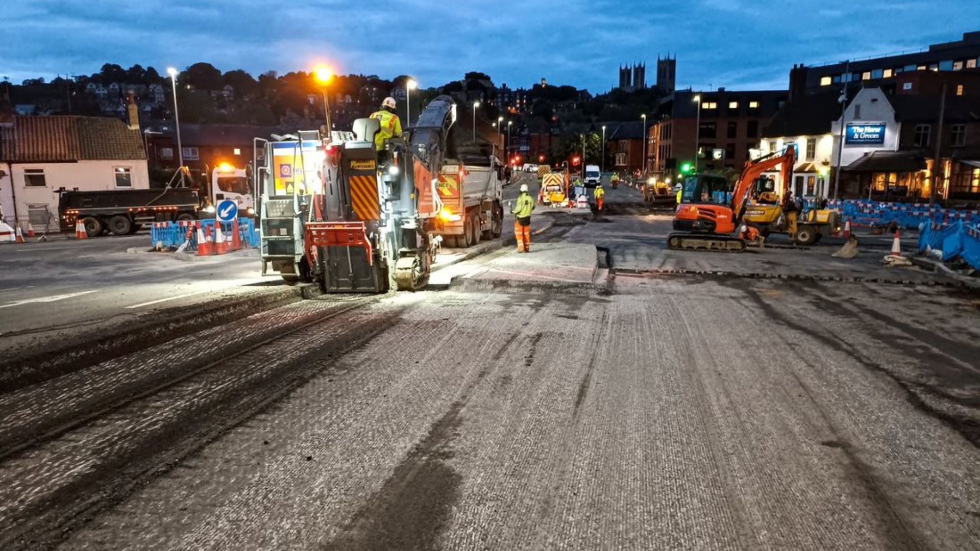 A view of the current work on Newland