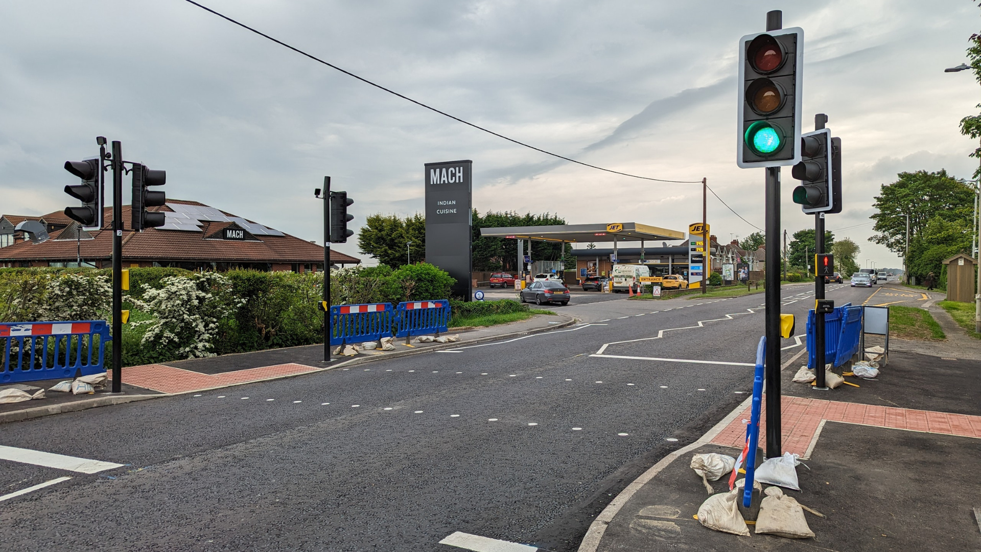 The new pedestrian crossing in North Greetwell