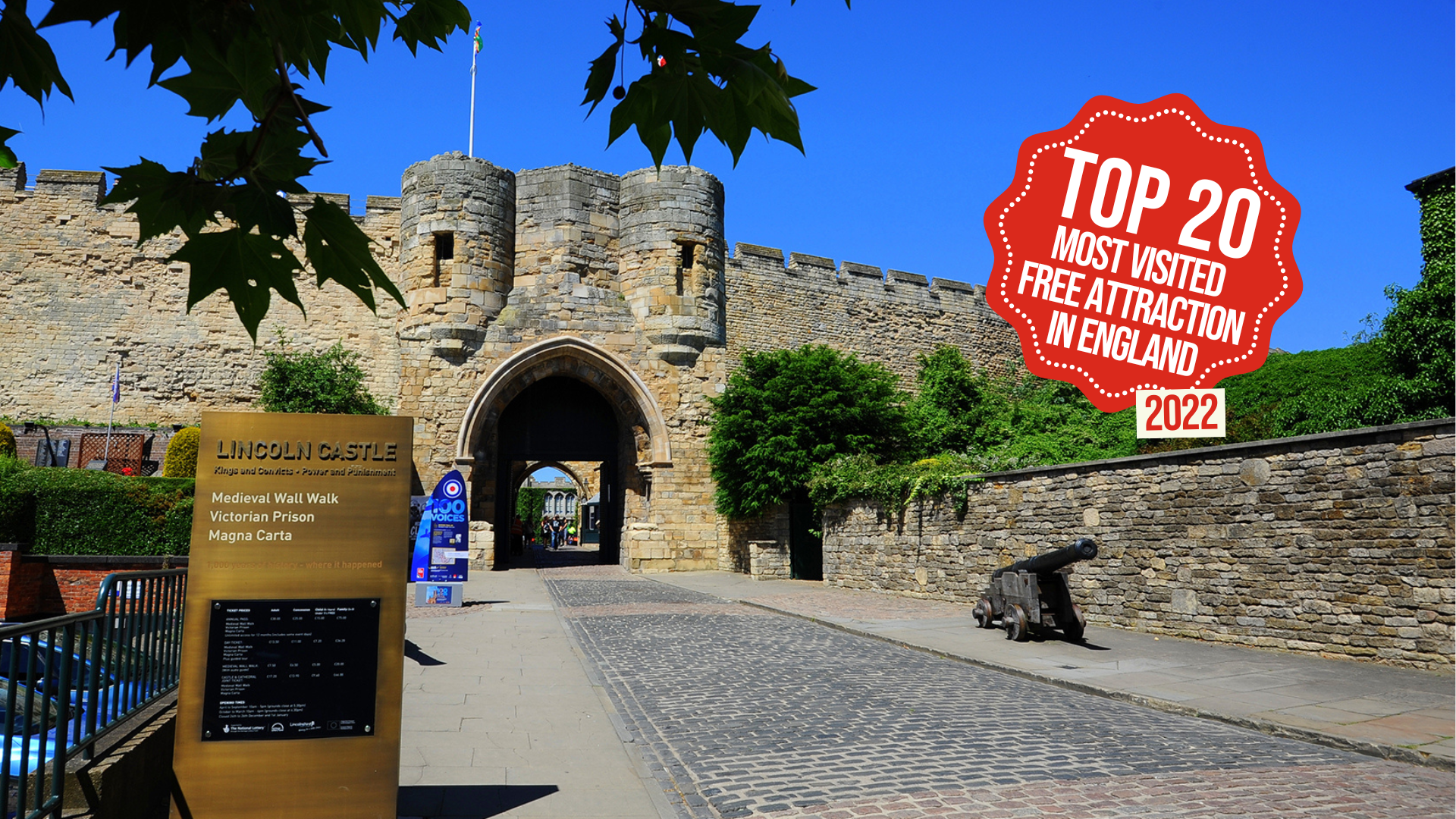 A medieval stone built castle gate entrance