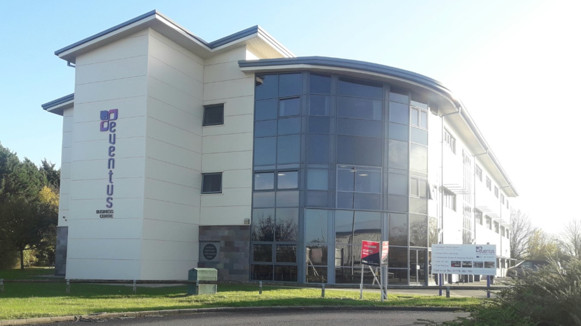 A modern building with an accessible entrance