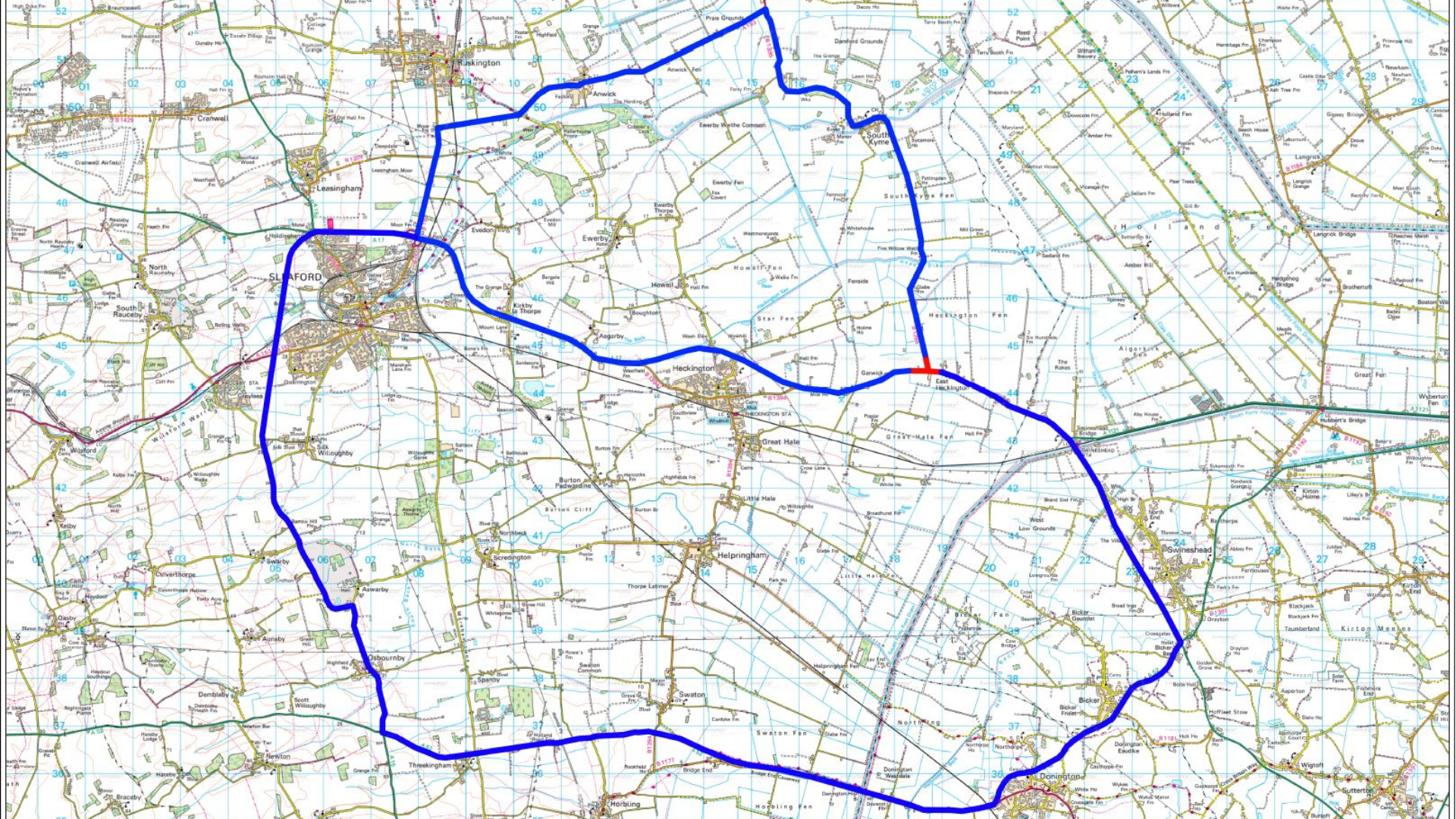 East Heckington junction diversion route