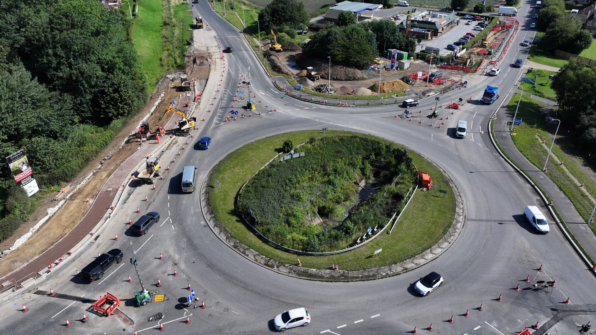 Springfield Roundabout overhead view