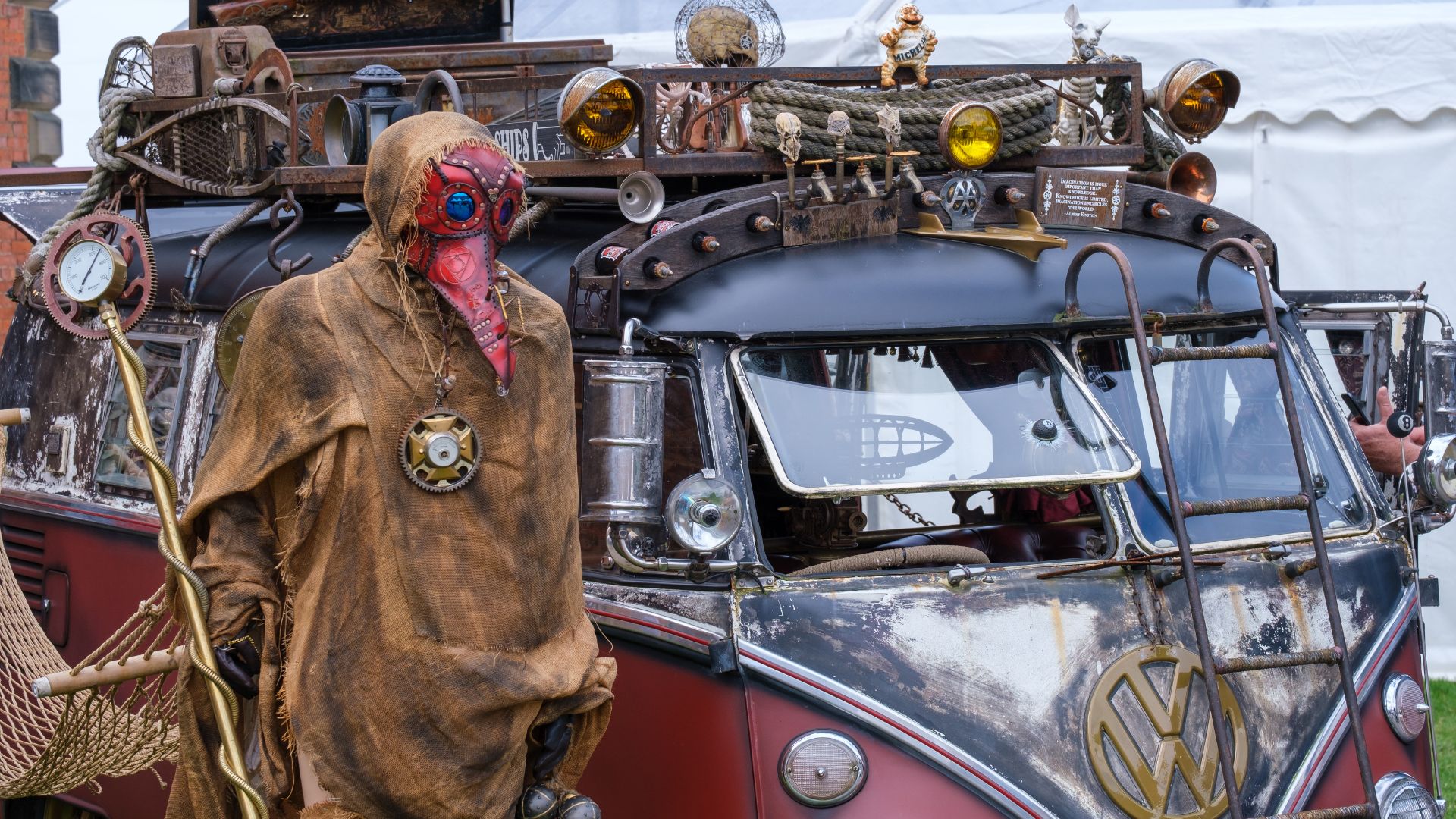 Steampunk van and costume